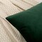 Velvet Decorative Throw Pillow Covers Cushion Cover Pillow Case for Sofa Couch Bed Chair,Soft Square Dark Green Throw Pillows 18x18 Inch,Set of 2